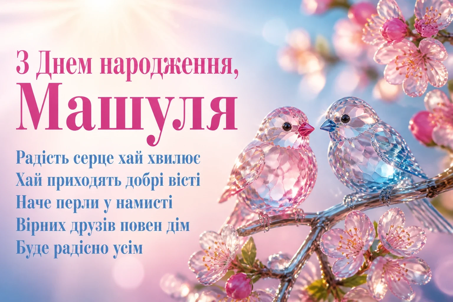 машуля з днем народження маша українською