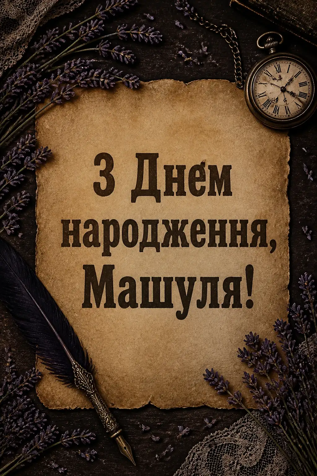 машуля з днем народження маша українською