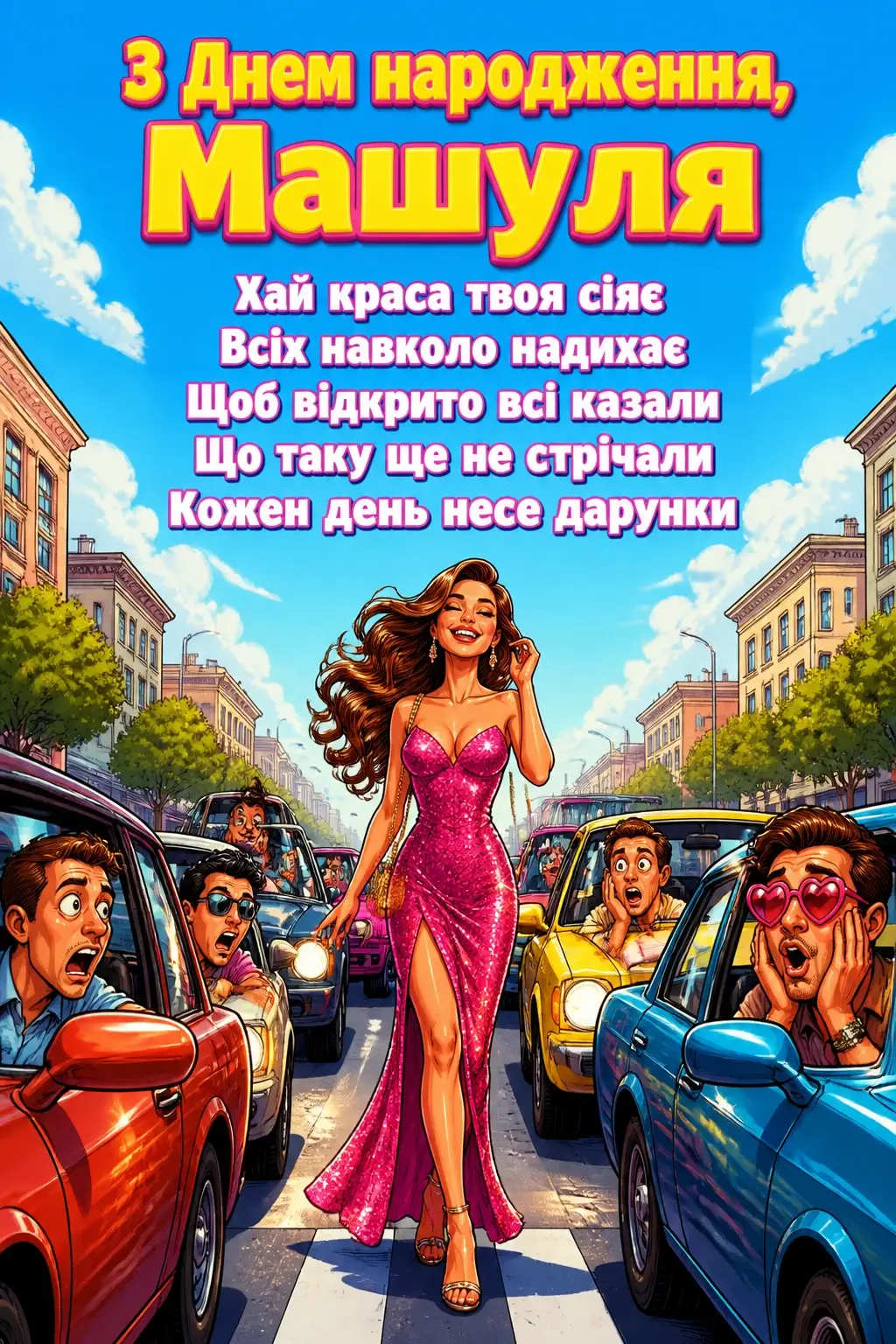машуля з днем народження маша українською