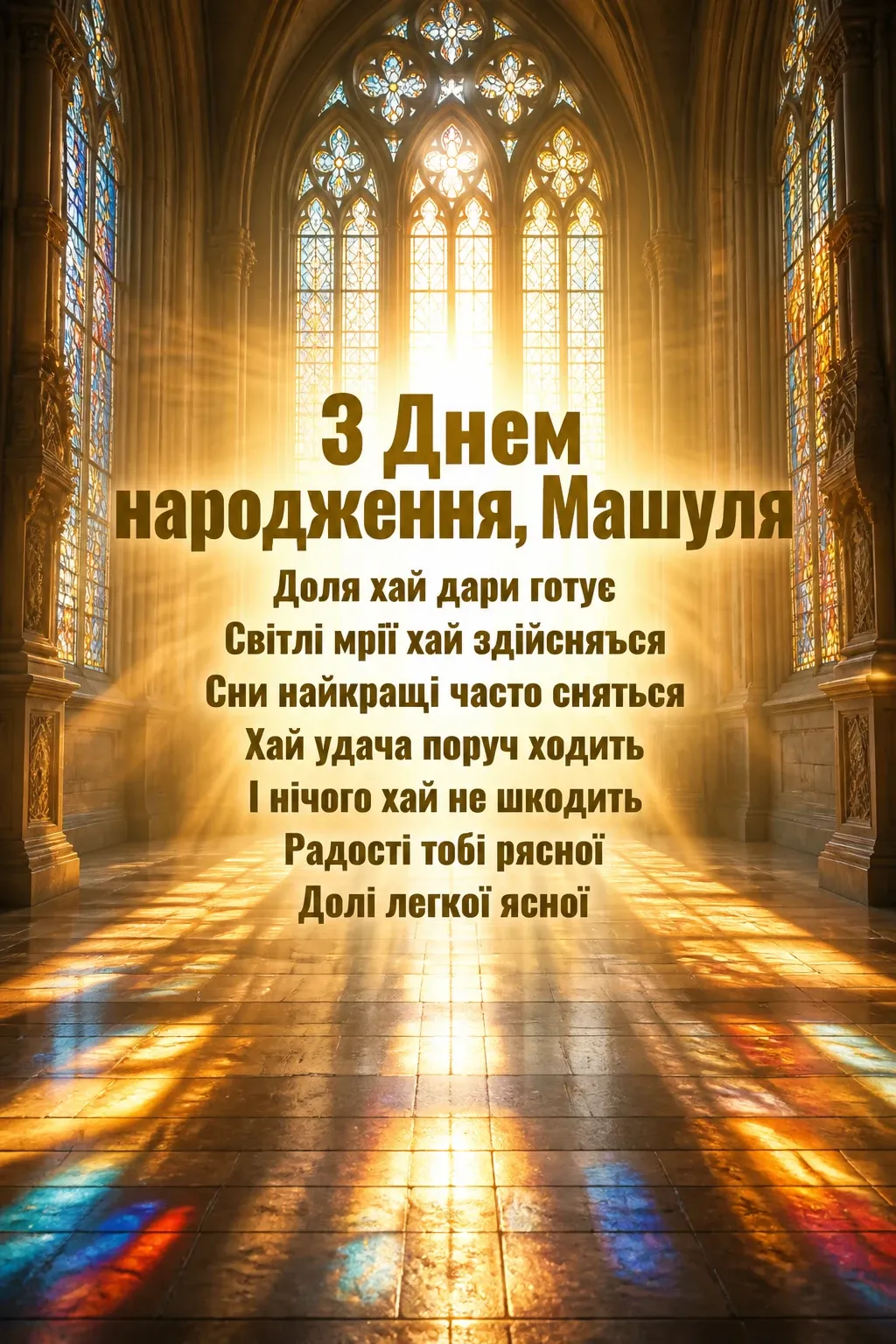машуля з днем народження маша українською