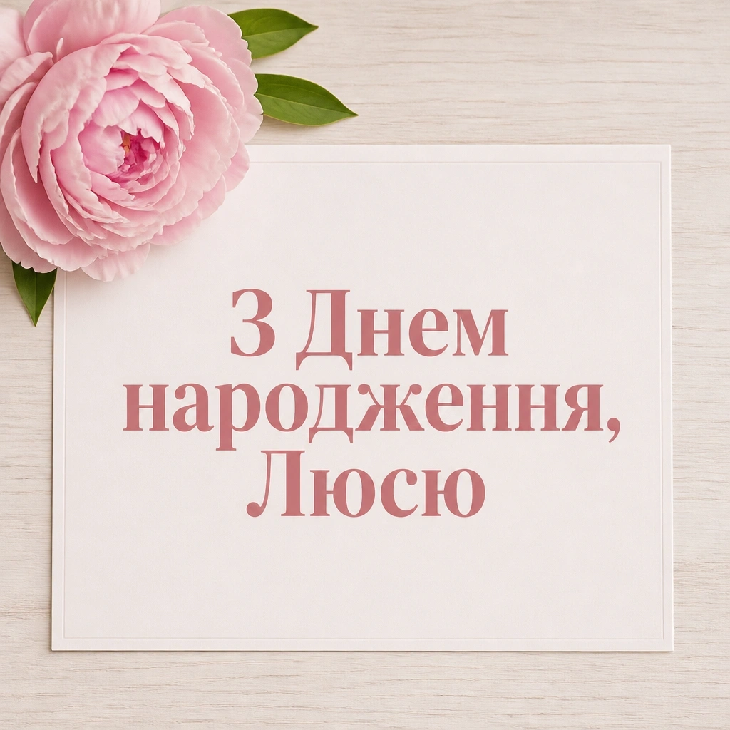 з днем народження люся