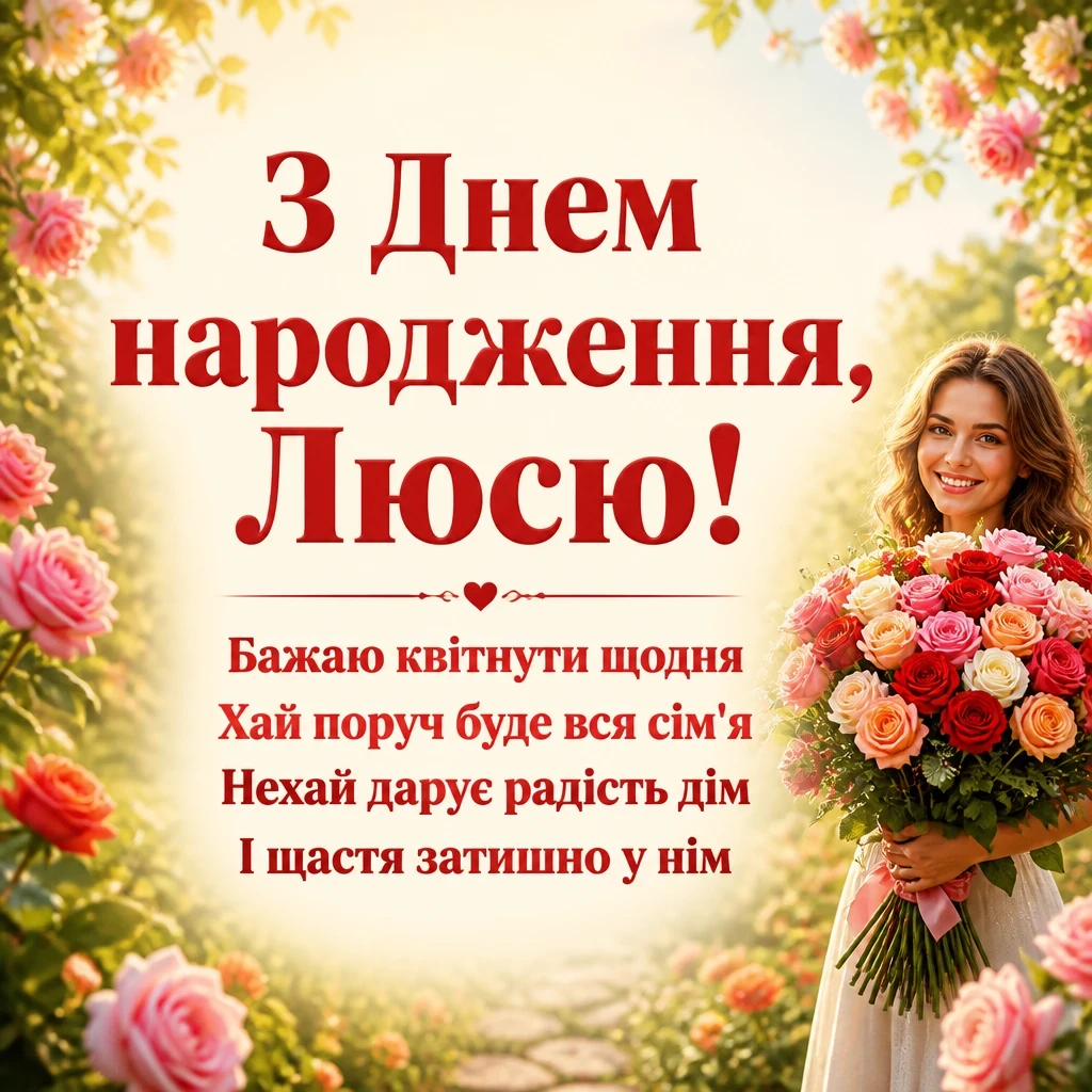 з днем народження люся
