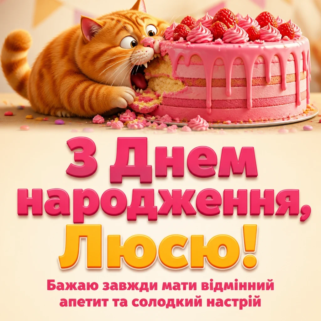 з днем народження люся