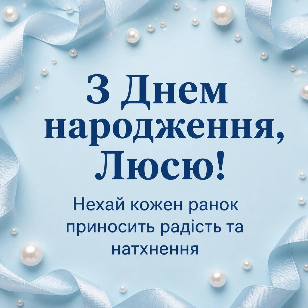 з днем народження люся