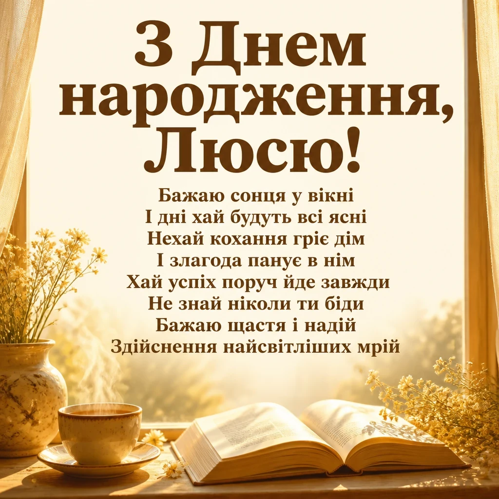 з днем народження люся