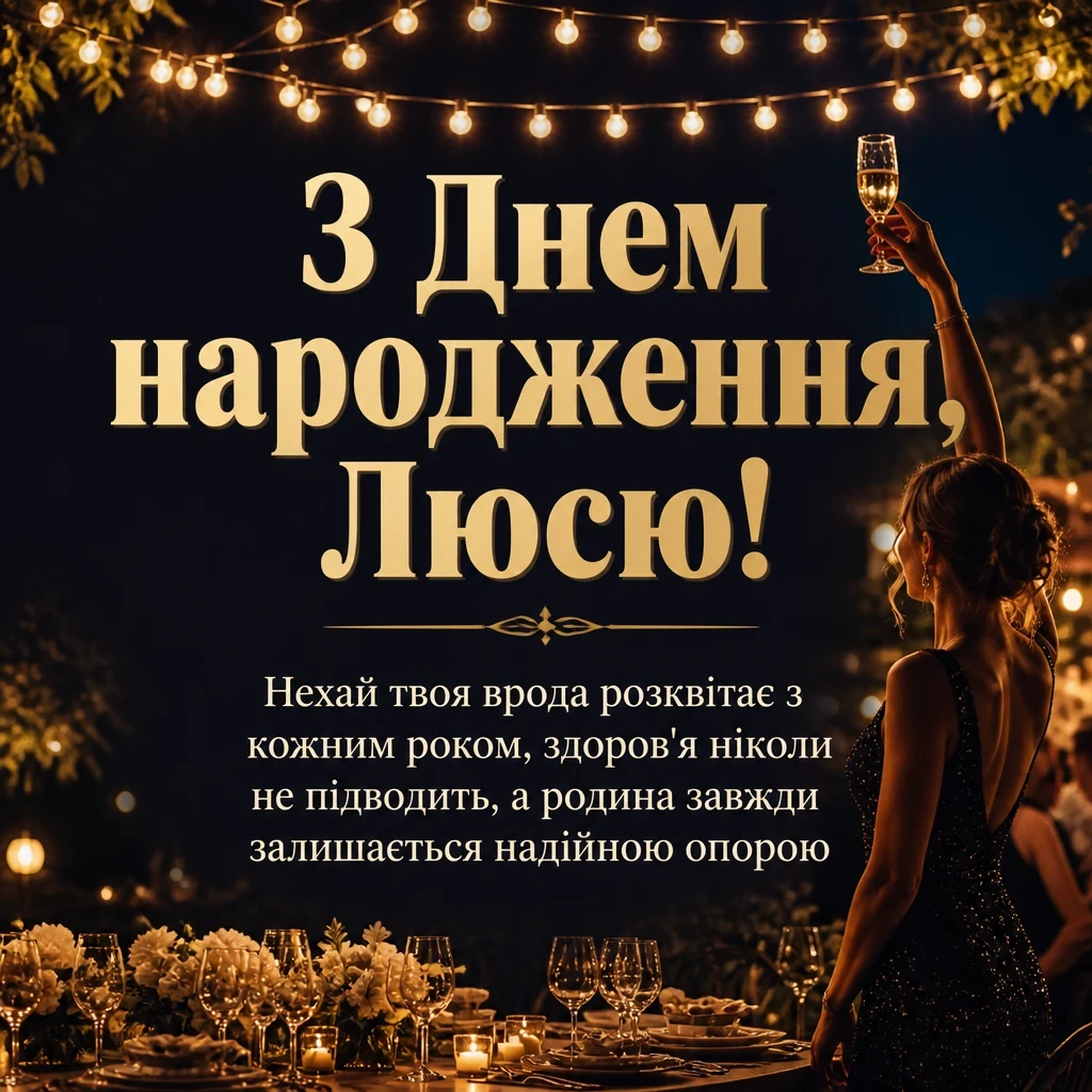 з днем народження люся