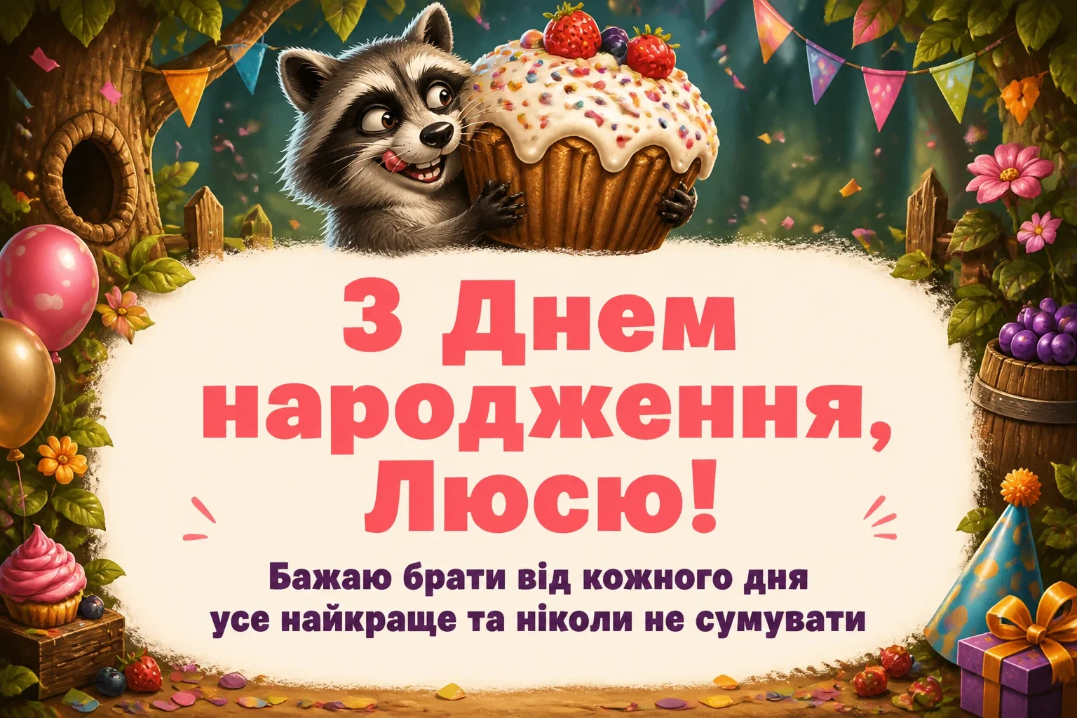 з днем народження люся