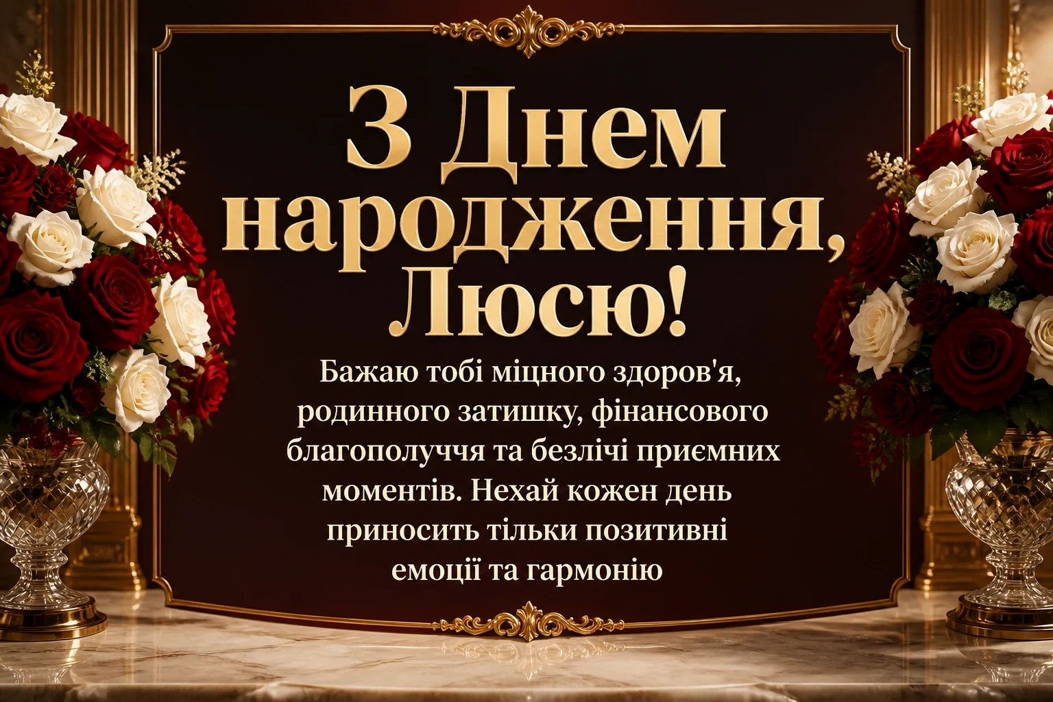 з днем народження люся