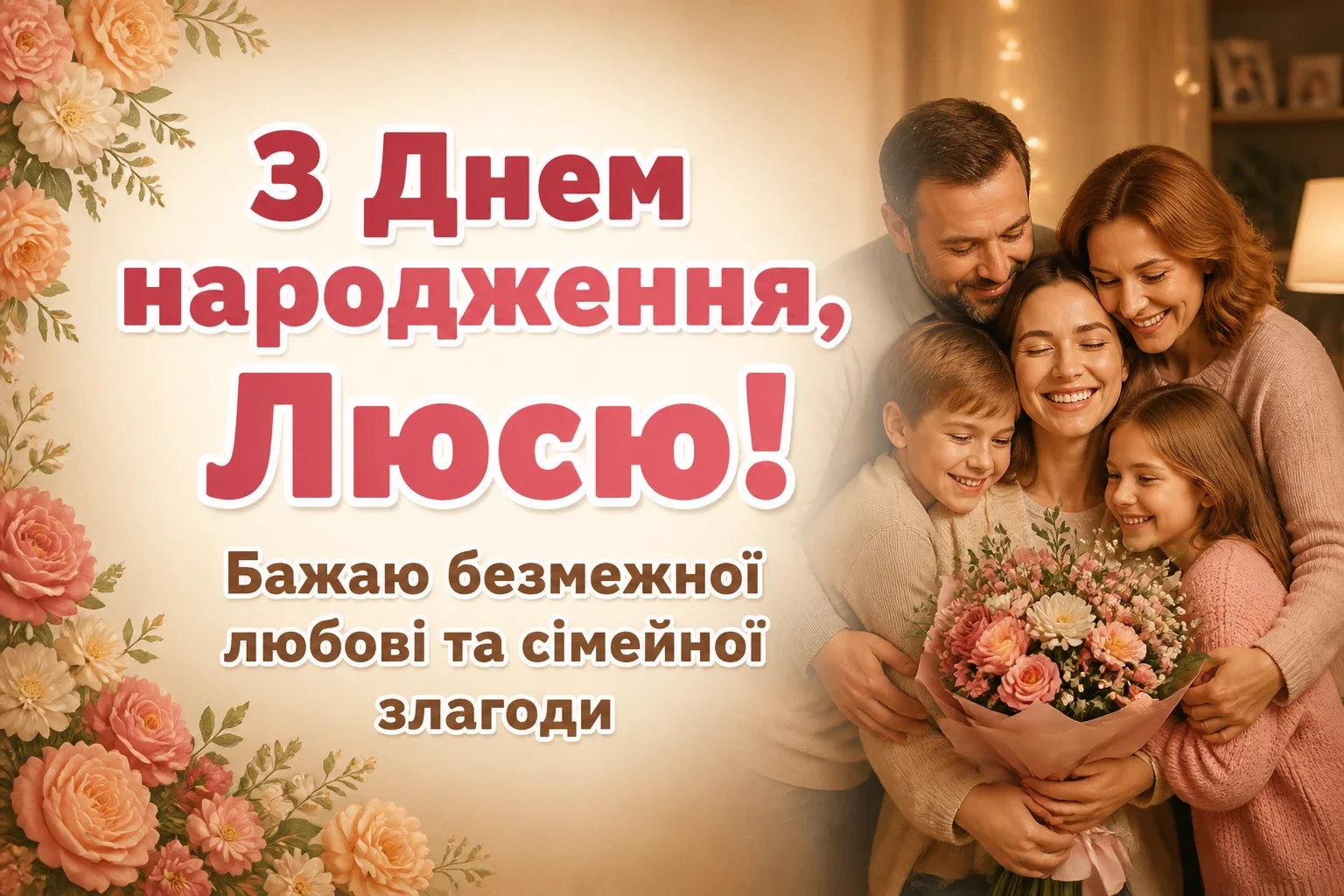 з днем народження люся