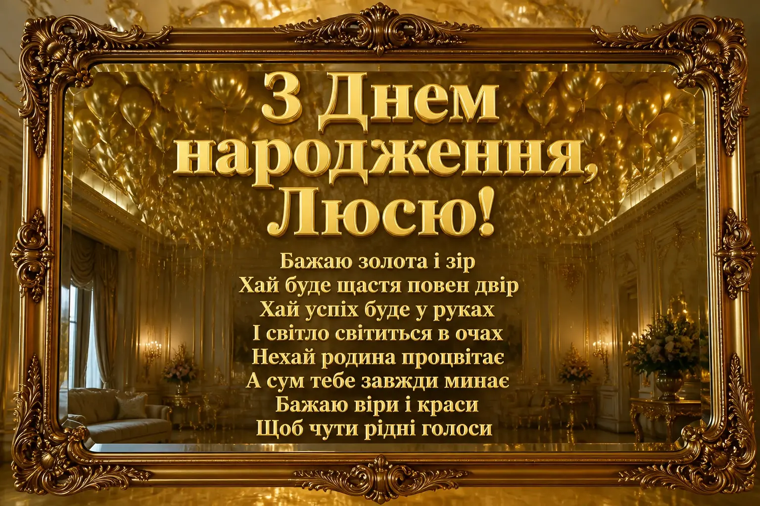 з днем народження люся