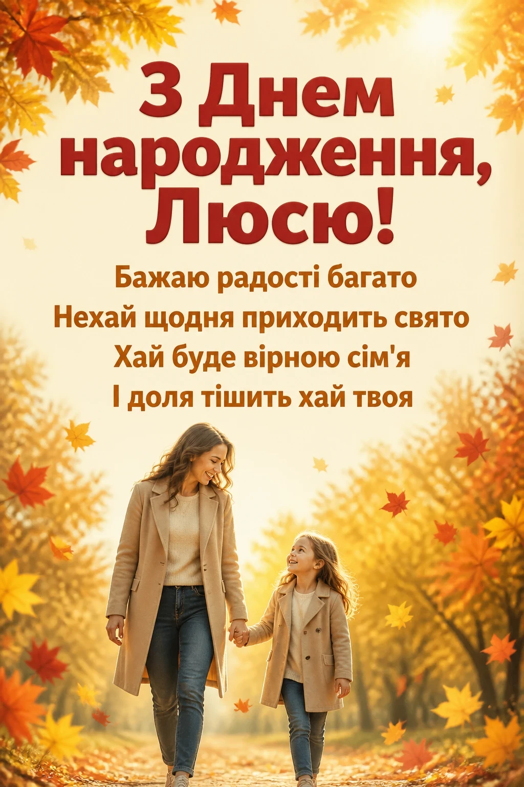 з днем народження люся