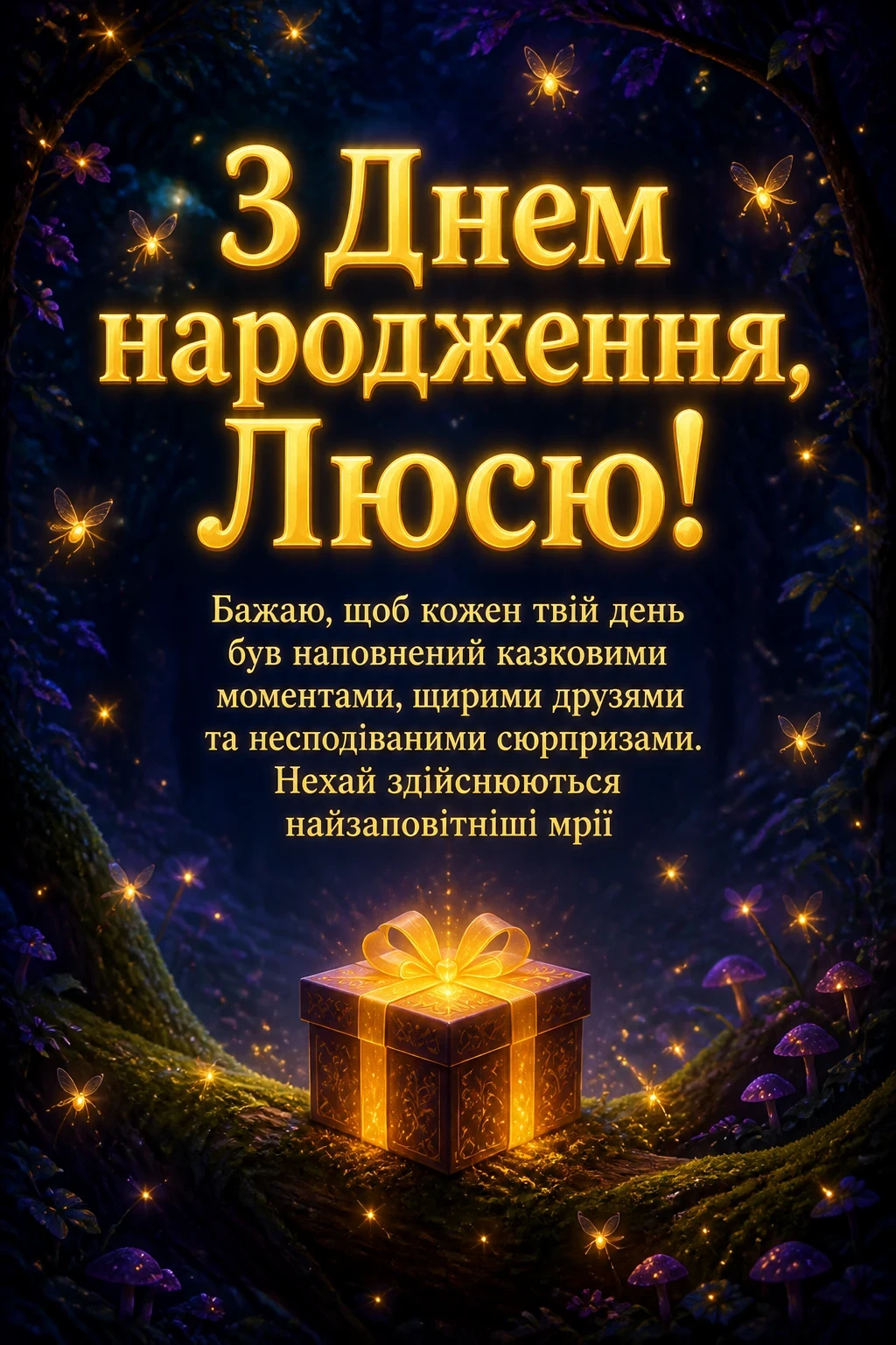 з днем народження люся