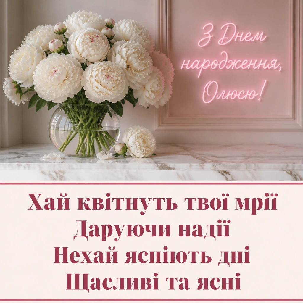 олюся з днем народження