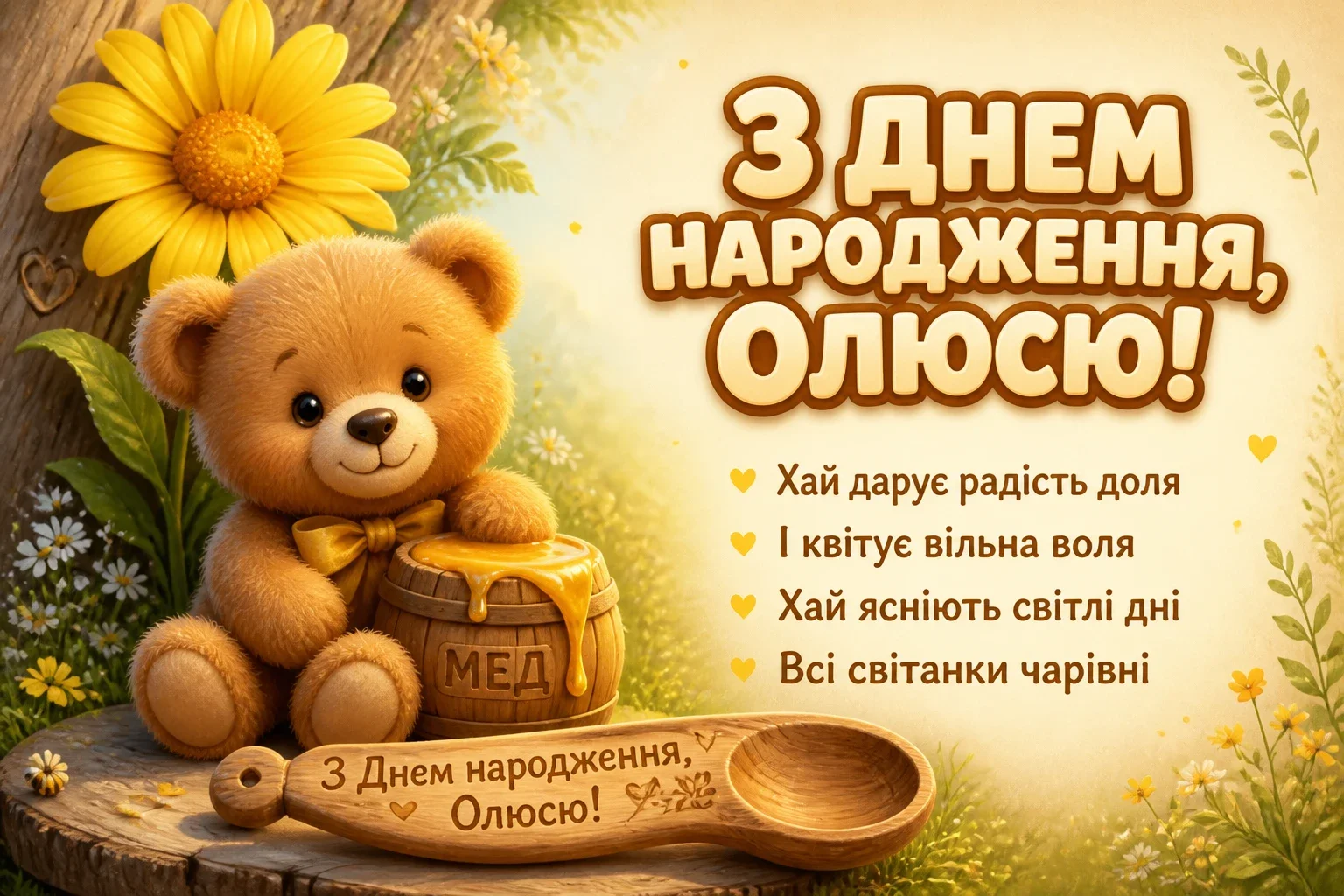 олюся з днем народження