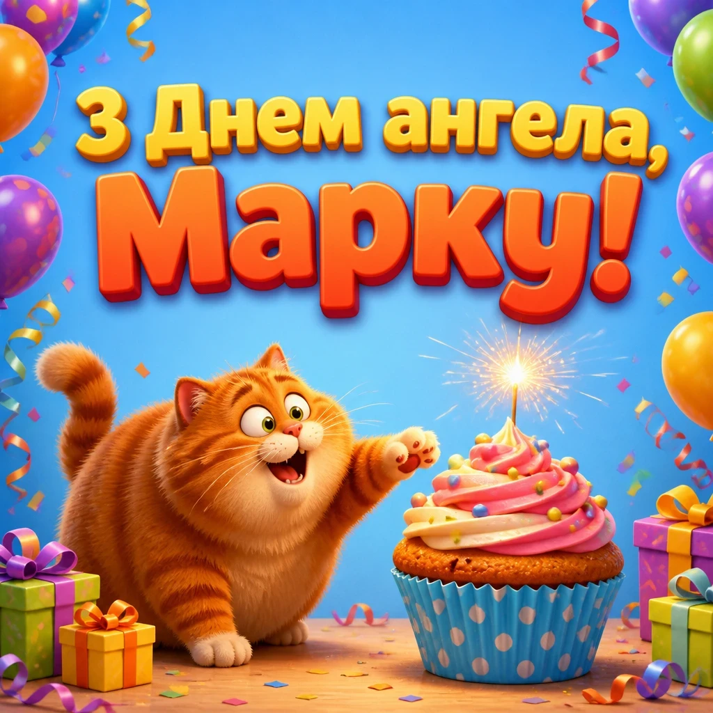 з днем ангела марка