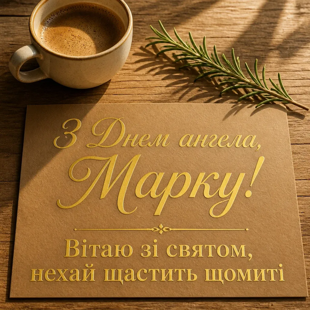 з днем ангела марка