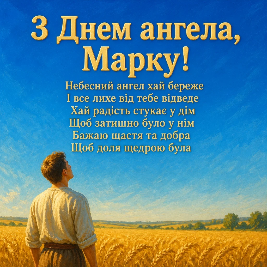 з днем ангела марка