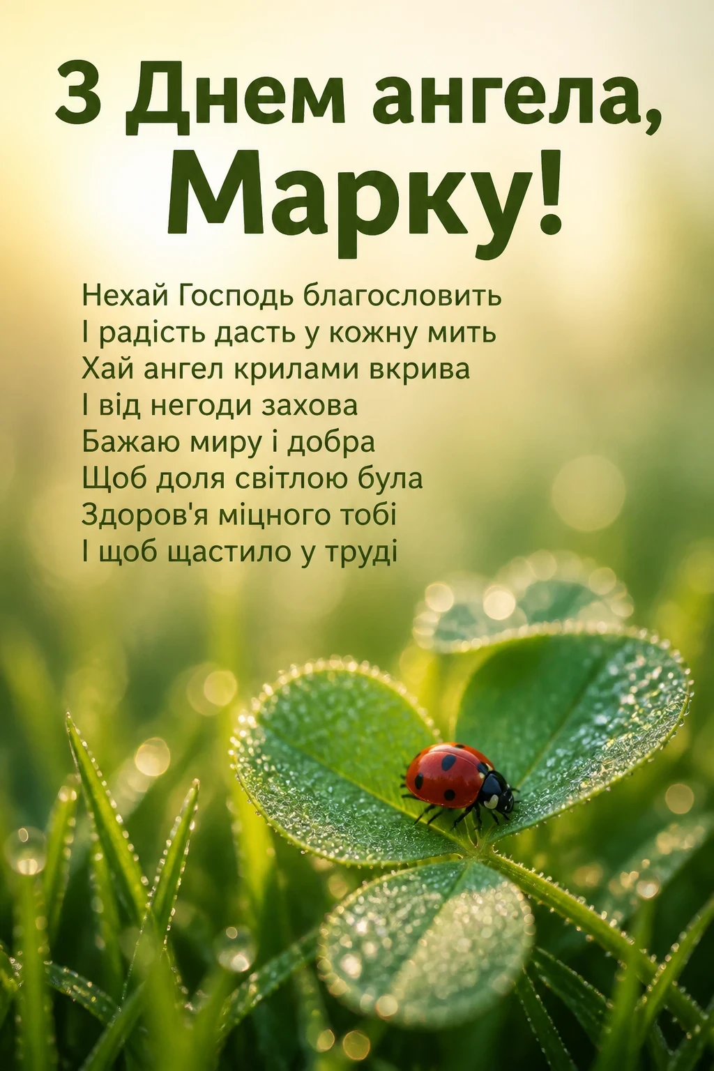 з днем ангела марка