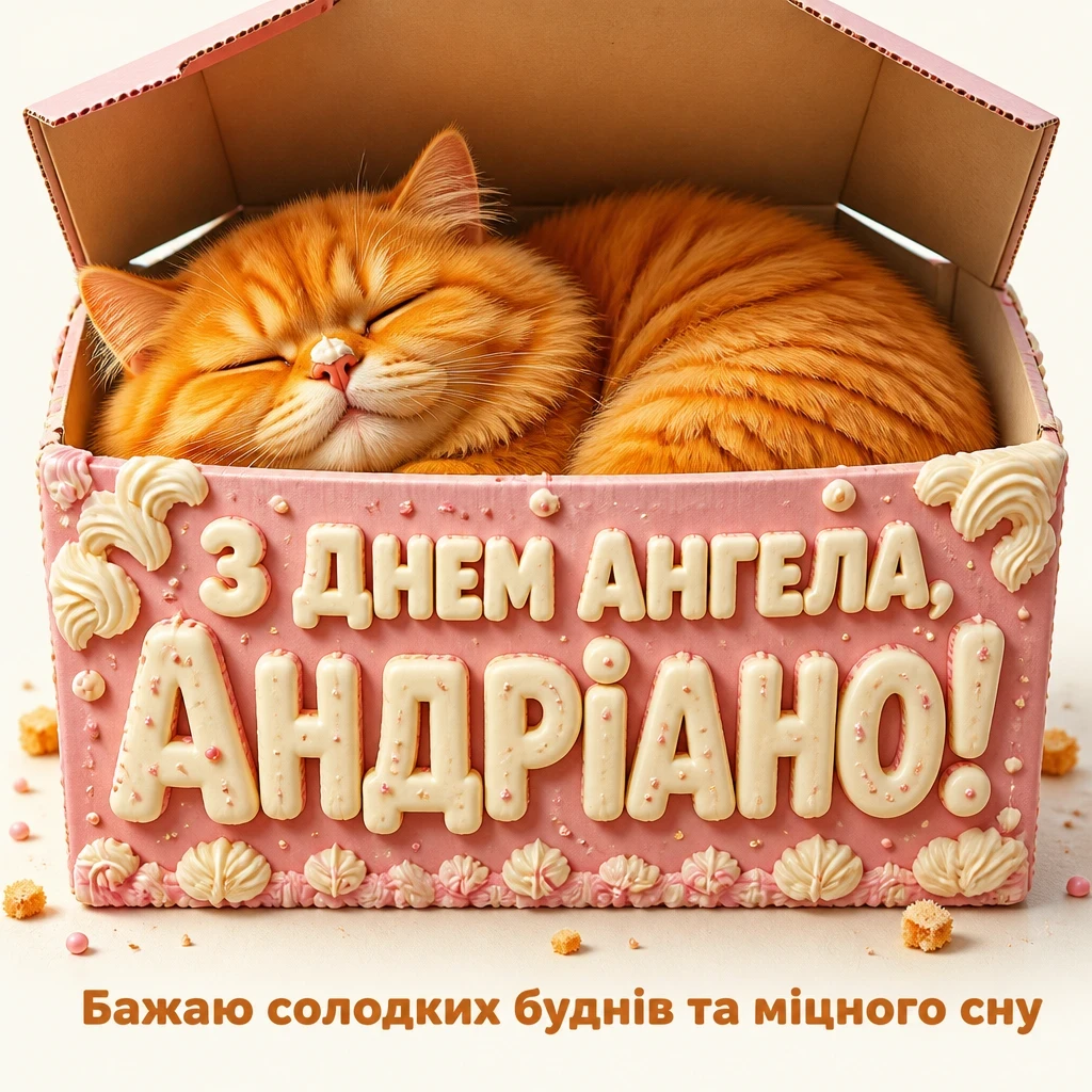 привітання з днем ангела андріани