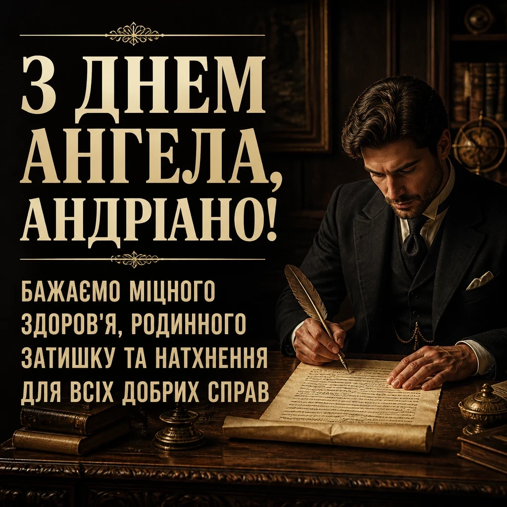 привітання з днем ангела андріани