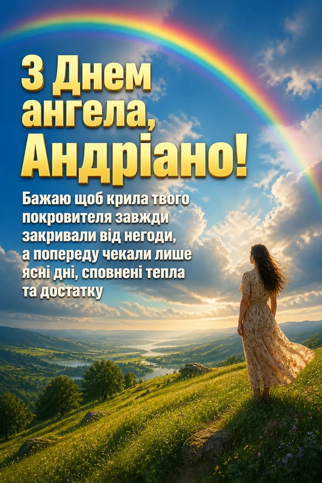 привітання з днем ангела андріани