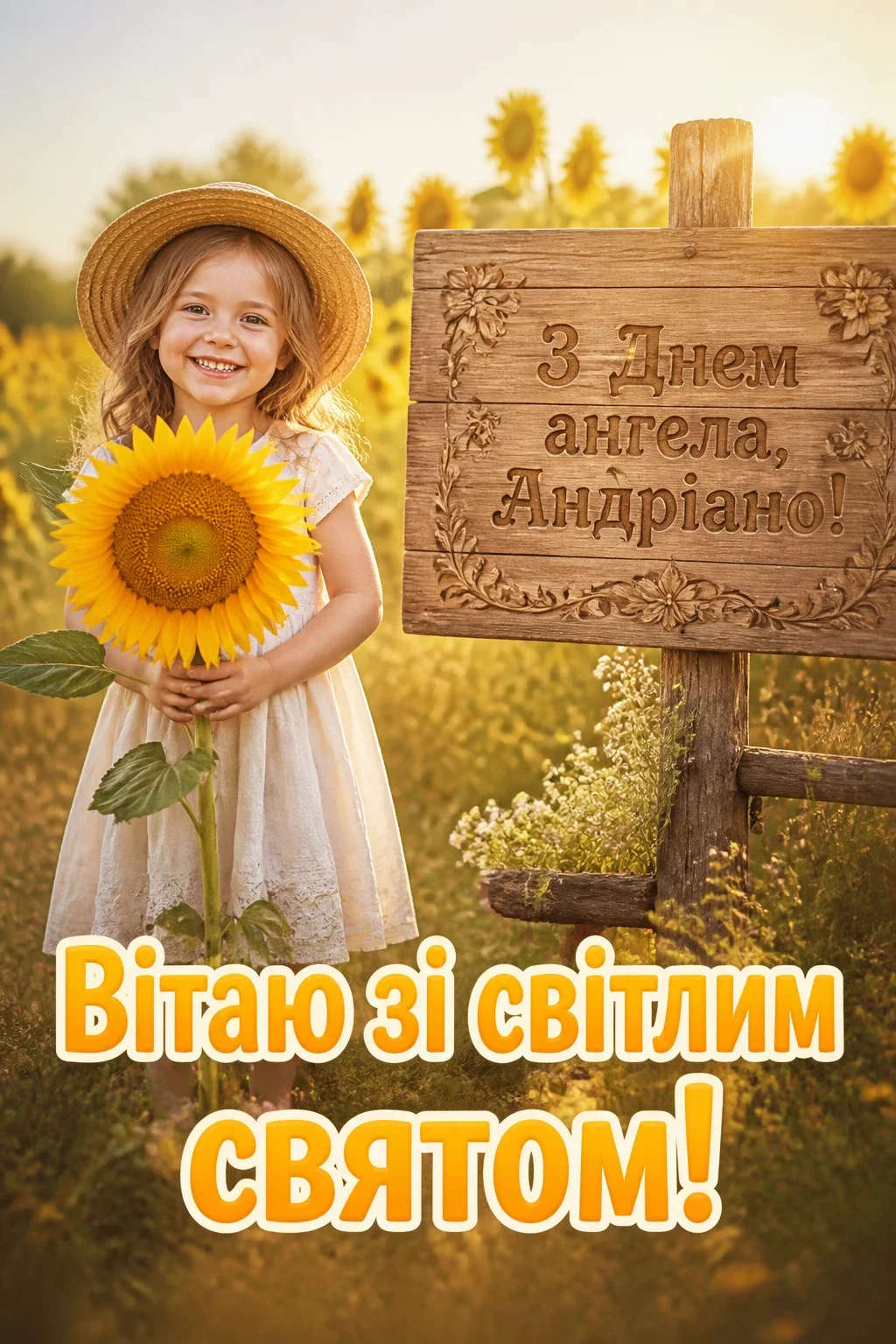 привітання з днем ангела андріани