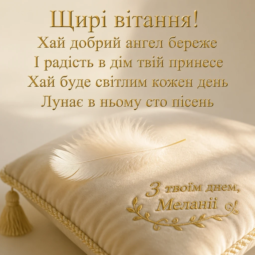 з днем ангела меланії
