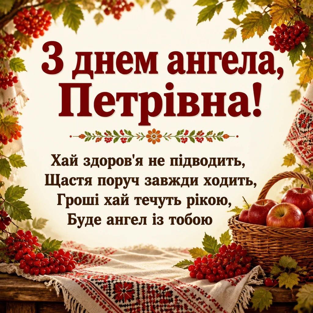 петрівна з днем ангела