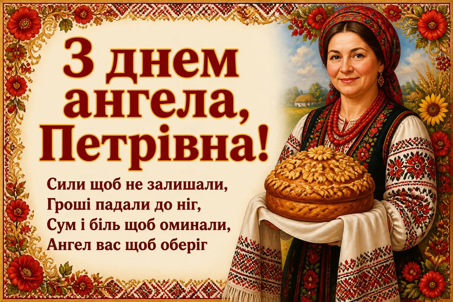 петрівна з днем ангела