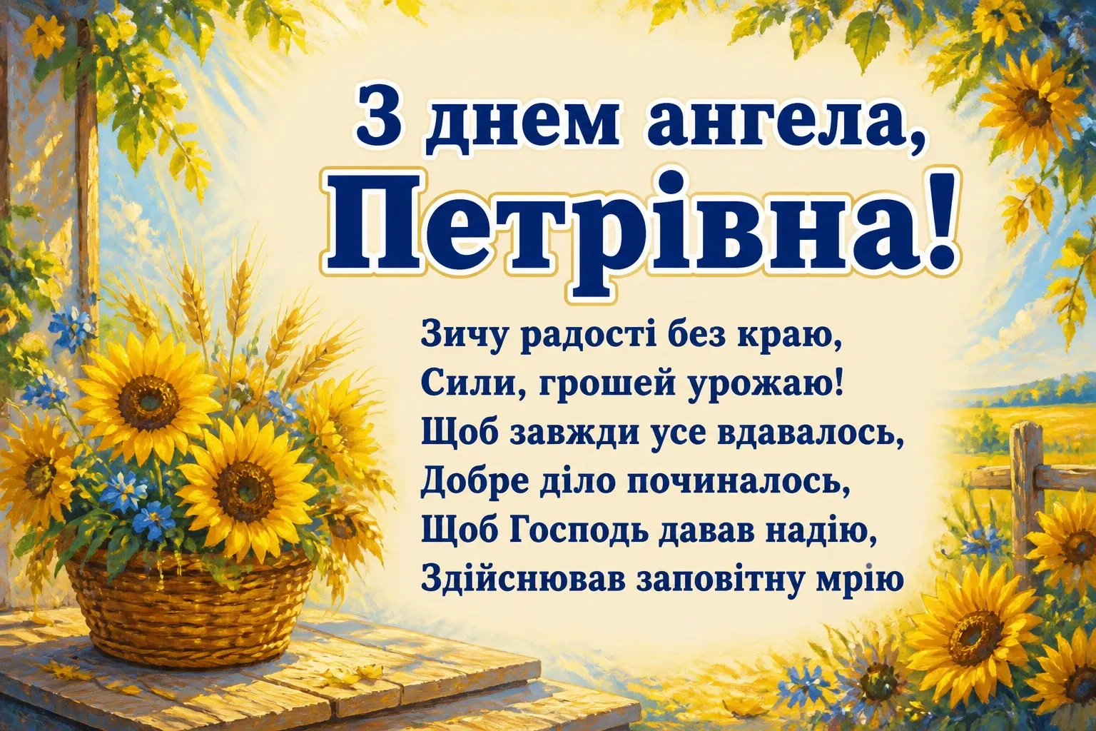 петрівна з днем ангела