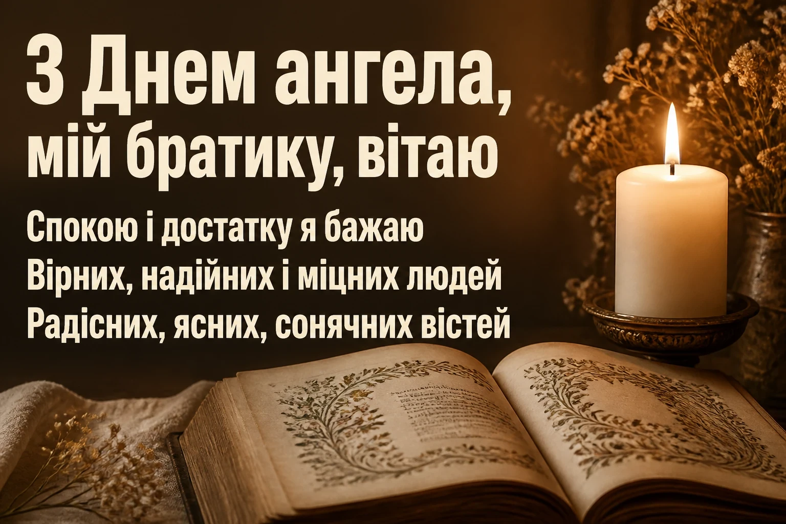 з днем ангела братику