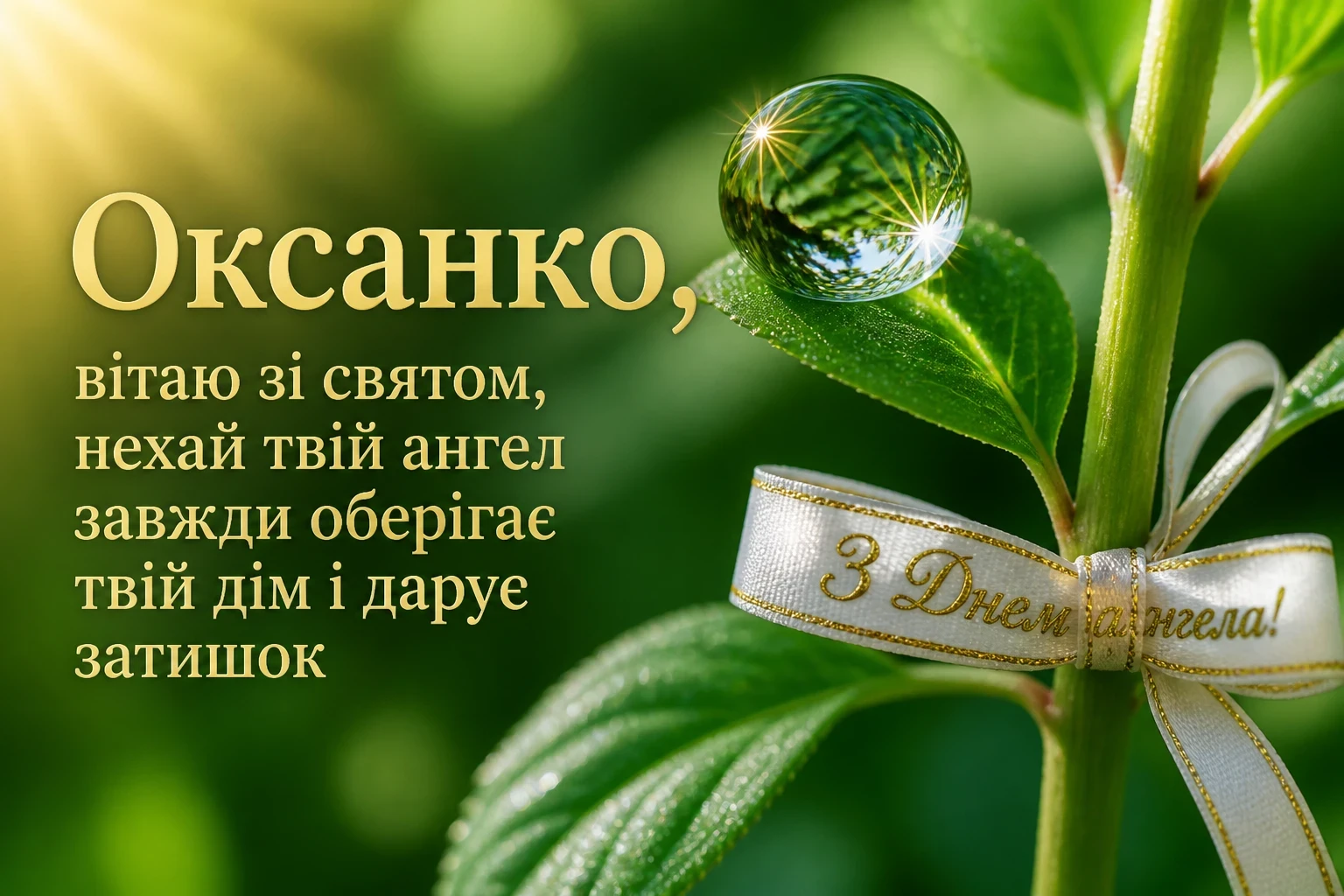 привітання оксані з днем ангела