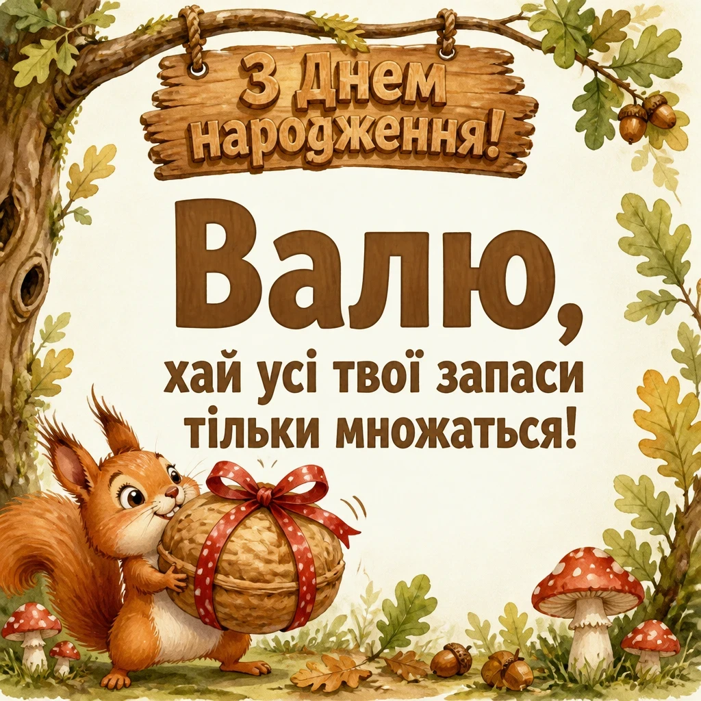 валюша валя з днем народження валентина