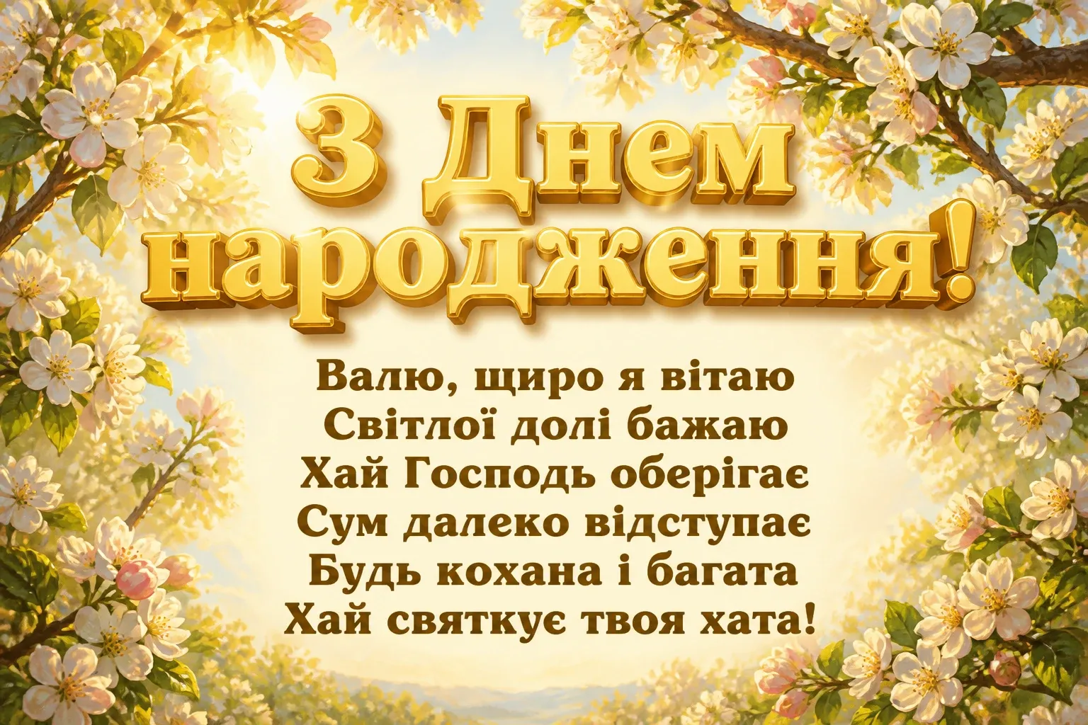 валюша валя з днем народження валентина