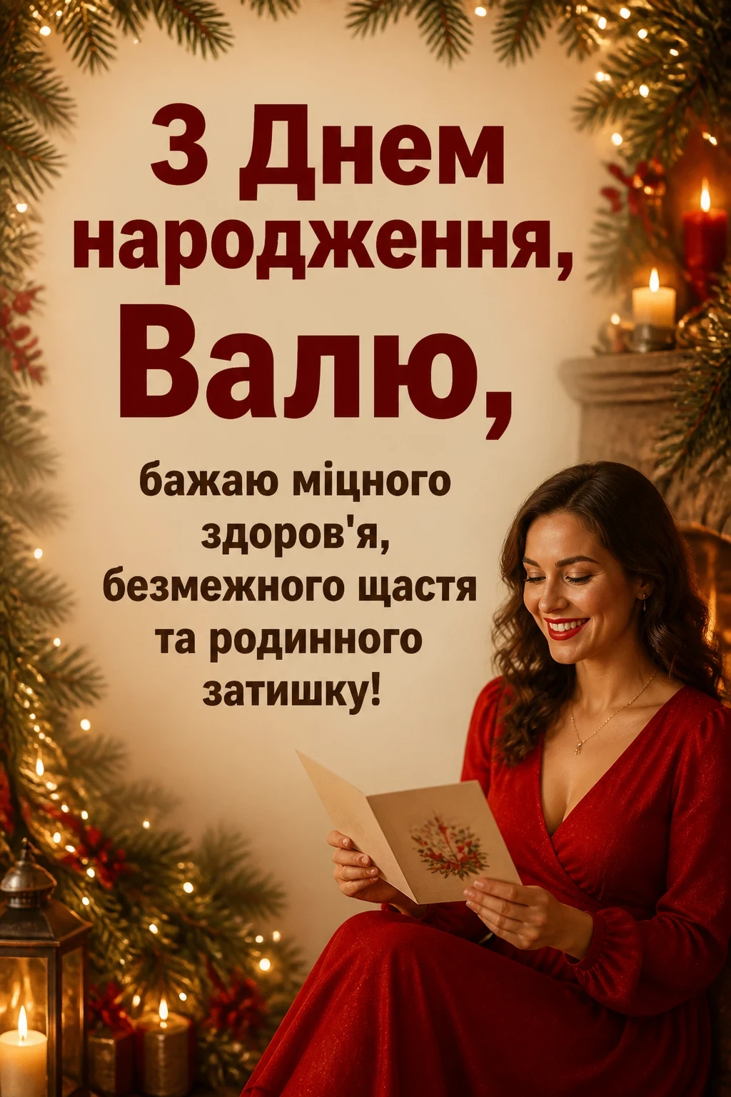 валюша валя з днем народження валентина