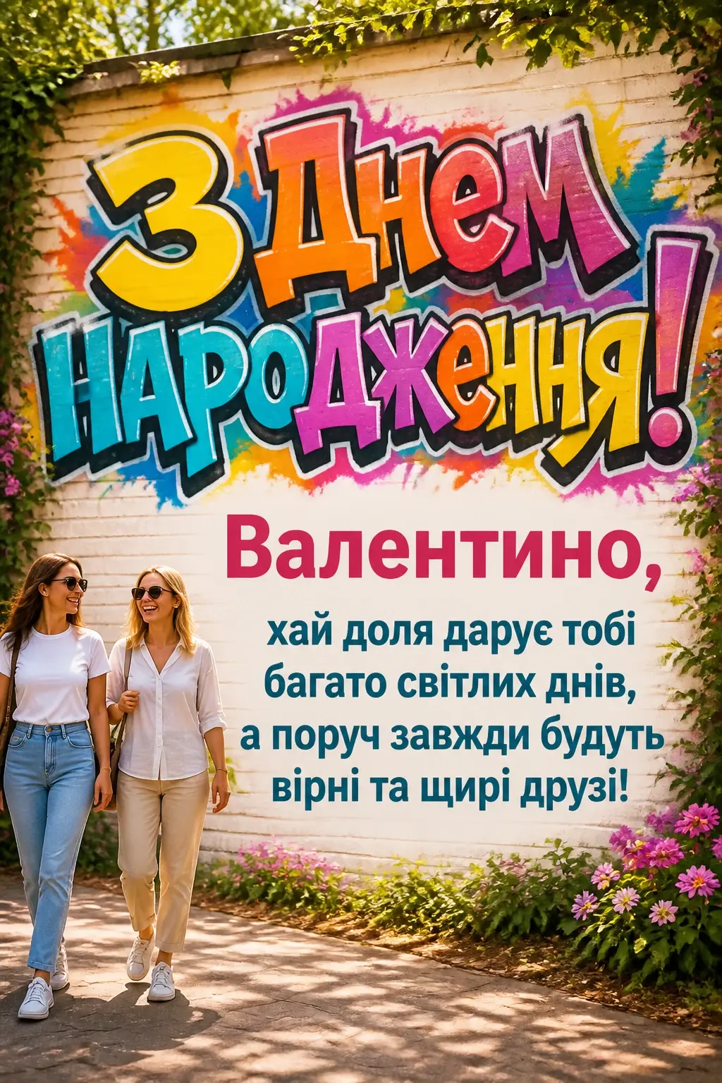 валюша валя з днем народження валентина
