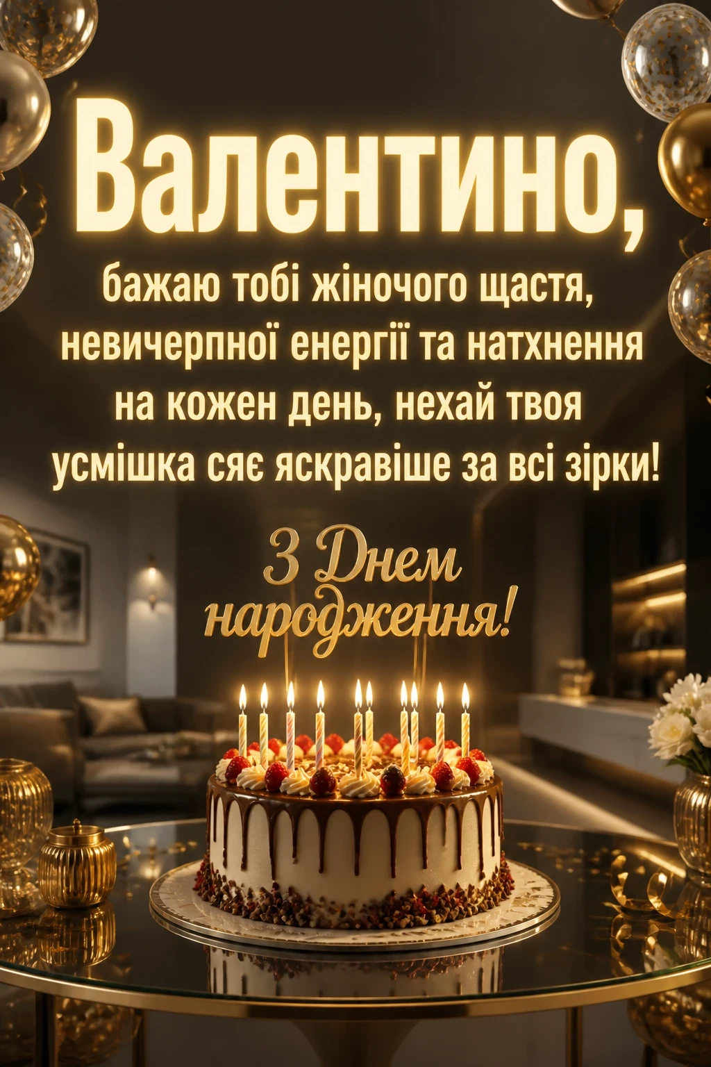 валюша валя з днем народження валентина